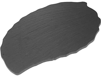 WATIIFUFU Gril De Roche Assiette De Service En Ardoise Plats De Service En Ardoise Assiette De Vaisselle Plateaux Noirs De Nourriture Naturelle Ardoises Black Rocher