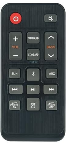 AH81-09662A New Replace Remote Control work for Samsung 2 Channel TV Mate Soundbar HW-T400/ZC HW-T400/XE HW-T400/ZF HW-T400/EN HW-T400/ZG