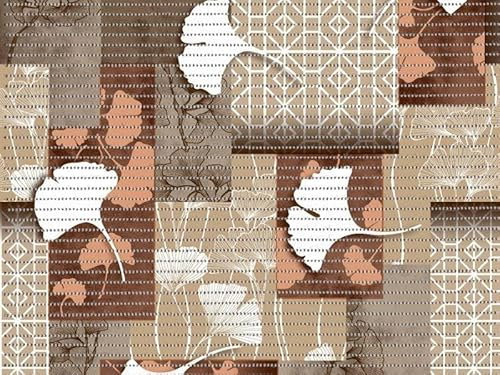Weichschaummatte Badematte Badläufer Badteppich Weichschaum Bodenmatte Antirutsch Teppich WC Pool Vorleger rutschfeste Matte 65 cm x 10 cm (Braun Beige- 4057-1)