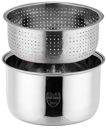 TYGHBNM Olla Antiadherente de 4 l for cocinar arroz eléctrica, Recipiente Interior for Olla, Accesorios de Repuesto for Olla arrocera, Utensilios de Cocina