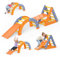 Giocattoli per arrampicata per bambini, struttura per arrampicata Montessori in plastica, palestre per giungla al coperto per bambini piccoli, capacità di carico massima 50 kg (E)