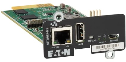 Eaton Carte réseau Gigabit Network-M3 + Sonde environnementale EMP Gen 2 (NETEMP-M3 Bundle)