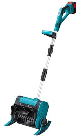 Roadtime Spazzaneve a batteria per Makita da 18 V (senza batterie), 800 W, senza spazzole, spazzaneve senza fili, manico regolabile, altezza 113 – 130 cm, larghezza di lancio 6 m, larghezza di lavoro