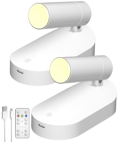 Lamptobe LED Light Campervan with Remote,3 Color 12 Volt LED Lights Interior RV Reading LED Lamp,Touch Control Switch,Caravan Lights Spotlight for Bedside Lamp,RV,Caravan,5th Wheelor Vehicles