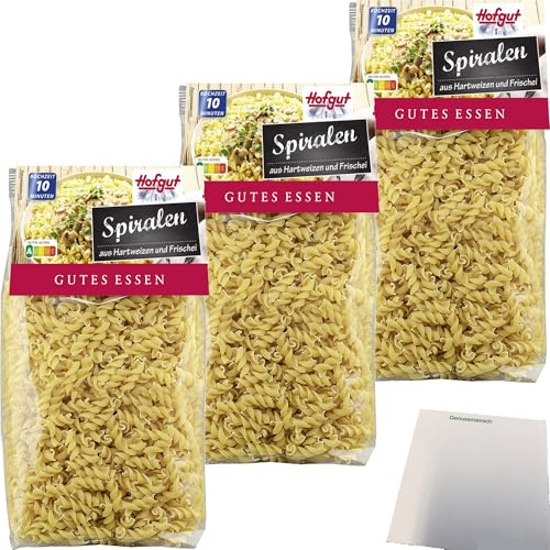 usy Bundle für Hofgut Spiralen 3er Pack (3x500g Beutel) + usy Block