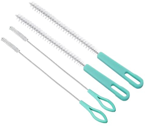 Straw cleaner, 4Pcs Baby Bottle Straw Cleaning Brush, Drinking Straws Brushes for Cleaning Long Thin Cleaning Brushes Glasses Straws Cleaner Brush Set for Water Cups, Test Tubes Funnel Teapot Nozzle