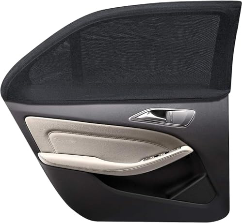 Tendine Parasole Auto,2 Pezzi, Accessori Block Raggi UV Anti-Zanzara, Protegge Bambini e Animali Domestici,Universali Finestrini Laterali (L)