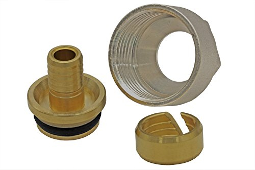 Pack of 2. Compression Fitting for Heating Pipe 12 x 2 and Distributor for Underfloor Heating 3/4 Inch Euro Cone