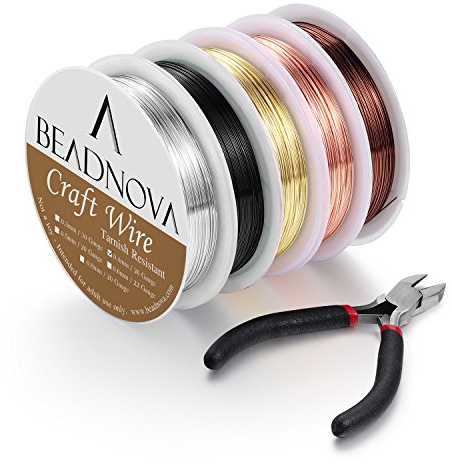 Beadnova Jewelry Beading Wire for Making Supply for Jewelry Making (5pcs,26gauge)