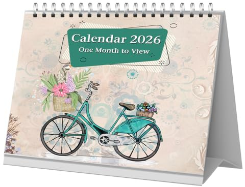 Arpan 2019-2020 Freistehender Spiral-Tischkalender mit 1 Monatsansicht, inspirierende Sprüche
