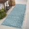 Serdim Rugs Living Room Hallway Runner Shaggy Rugs, Polypropylene, Duck Egg Blue, 60x220cm(2 x7'3)