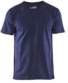 Blaklader 336010298800S V-Kragen T-Shirt, Marineblau, Größe S