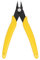 Kalim 5’’ Mini Wire Cutter, Precision Flush Cutter, Strong and Sharp Side Cutting Pliers with an Opening Spring, Ideal for Ultra-fine Cutting Needs (Yellow Handle)