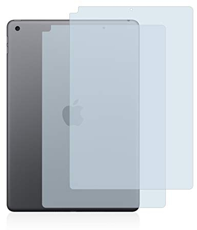 BROTECT Entspiegelungs-Schutzfolie für Apple iPad 10.2 WiFi 2020 (Rückseite, 8. Gen.) (2 Stück) Matte Displayschutz-Folie, Anti-Fingerprint
