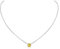 ChicSilver 925 Silberkette mit Geburssteine Topas Halskette mit Zirkonia für Freundin Ehefrau