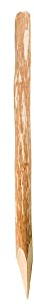 Zaunpfosten, Natur - Zaun Angespitzter, Holz-Zaunpfahl Rund Pfosten, Haselnuss Holz, Optional für Ihren Staketenzaun/Bauernzaun/Gartenzaun (H 100 cm)