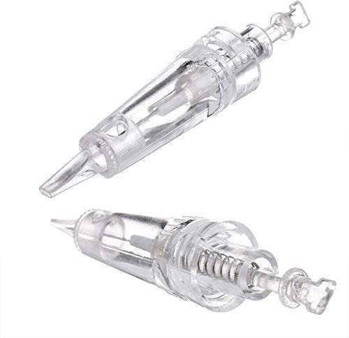 10 Stück Permanent Tätowierung Stift Kartuschen Nadeln Makeup Tools Bajonett Microblading Tattoo Nadeln Einweg für Eyebrow Eyeliner Lip, EN40,1r