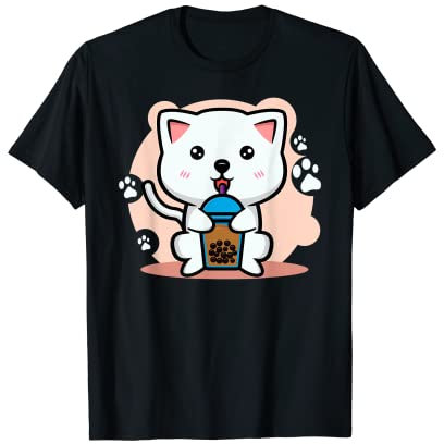 Tasse avec motif de pattes de chat et d'animation japonaise T-Shirt