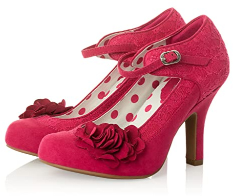 Ruby Shoo Damen Schuhe »Melinda Flora Lace« Stiletto Riemchen High Heels Pumps