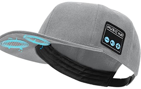 KKPLZZ Music with Bluetooth Speaker, Adjustable Bluetooth Hat with Wireless Bluetooth 5.0 Smart Speaker,Street Sports Baseball Cap,Men Women Outdoor Sports Bluetooth Cap