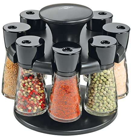 Küchenprofi Gewürzkarussell Rondo 8 Gläser, Schwarz