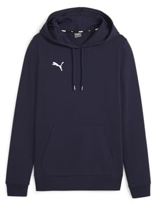 PUMA Damen Teamgoal Casuals Hoody Wmn Pullover, Puma Navy-puma White, M EU