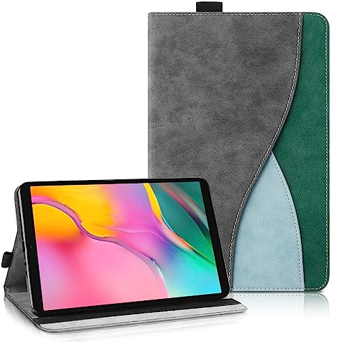 Aswant Funda para Samsung Galaxy Tab A 10.1 2019(SM-T510 / T515) - Estuche Inteligente SM-T510 Cover con Función de Soporte/Cartera Funda Galaxy Tab A 10.1 2019 (Gris Oscuro)