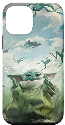 Star Wars Grogu Floating Frogs and N-1 Starfighter Sky Case for iPhone 12 mini
