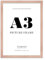 Almost Frameless A3 Copper Picture Frame Fits A3 (29.7 x 42cm - 11.7 x 16.5in) Poster, Photo, Artwork, or Print. Thin Edge Slim Frame Portrait and Landscape Display with Wall Hooks
