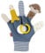 Fehn Spielhandschuh Otter – Fingerpuppen-Handschuh Otter und Fisch mit Rassel, Greifring, Raschelpapier & Spiegel – stärkt Eltern-Kind-Beziehung – für Babys und Kleinkinder 0+