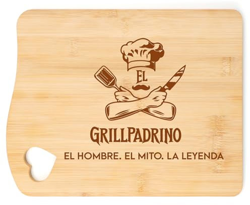 Regalo Padre, Regalo Padre Cumpleaños, Tabla de Cortar de Bambú Grabada única Hecha a Mano, Regalos para Padre, Regalo Padre, Regalo para Padre, Regalo dia del Padre, Regalo Padre Cumpleaños
