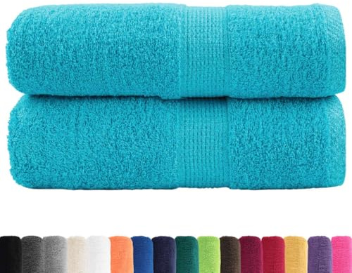 vidaXL Premium-Gästetücher SOLUND 2 STK. Türkis 30x50 cm 600 g/m²