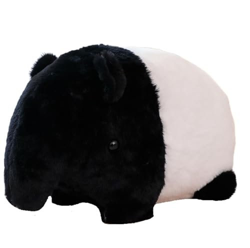 TOPLITHE Tapir Plüschtier, Süßer Regenbogen Tapir Kuscheltier Ameisenbär Plüschtier Kreativitätsgeschenk for Jungen Mädchen for Geburtstag(Black)