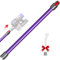 Quick Release Wand Compatible for Dyson V15 V11 V10 V8 V7 Stick Vacuum Cleaner, Vacuum Cleaner Extension Rod Vacuums Attachment Extension Tube 73cm (Purple)
