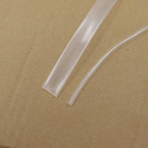 1/5 metro di diametro 0,6 1 2 4 6 8 10 20 150 mm tubo termorestringente in poliolefina protezione avvolgimento cavi rapporto di restringimento 2:1 guaina per cavi isolata - trasparente - 3 mm x 5 metr