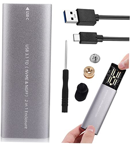 HOMSFOU Portable External Solid State Drive Box Usb Type c Cable for Lightweight Storage for Office Use