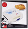 Disney Store Official Mickey Mouse Toastie Maker, 24x24x8cm, Sandwich Toaster, French Toast & More, Ceramic-Coated Plates, Easy to Clean & Temperature Light Indicator