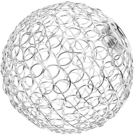 HOMSFOU Paralume in Ferro a Gabbia Per Lampada a Globo Telaio Del Paralume in Filo Metallico Per Lampadari a Sospensione Vintage Per Apparecchi Di Illuminazione Interni Casa Ristorante Hotel