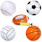 Pallone Gonfiabile, dellyy Palla da Piscina Gonfiabile, Set da 6 Pezzi (5 Palline e 1 Pompa) Palloni da Spiaggia Gonfiabili, Palla Gonfiabile Bambini 40cm, Palloncini da Piscina Feste