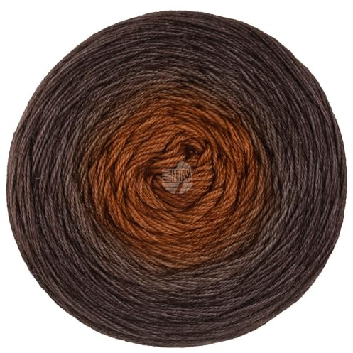 LANA GROSSA Merino Lace Aquarell | Extrafeine Merinowolle in Lace-Garnstärke im Farbverlauf bedruckt | Handstrickgarn aus 100% Schurwolle (Merino) | 100g Wolle zum Stricken & Häkeln | 800m Garn FB402