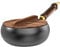 Zinueen Padella tradizionale in ferro forgiato a mano senza rivestimento – Big Belly padella universale per friggere, saltare (26,5 cm) – padelle in ferro forgiate a mano