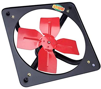 JYBNBBE Wall Mounted Exhaust Fan 18 Kitchen Bathroom Extractor Exhaust Fan, Low Noise Ventilating Fan, Industrial Metal Commercial High Power Exhaust Fan