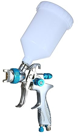 spray gun， Paint Spray Gun Sprayer with 600ml Cup 1.4mm/1.7mm/2.0mm Nozzle for Furniture/Fence/Chair Spraying and Cleaning