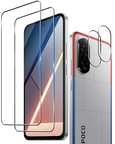 Protector de Pantalla Xiaomi POCO M7 4G/M7 Plus 5G, 9H Cristal Templado