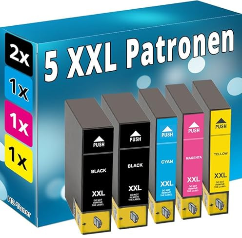 Inkadoo 5 Tinte Patronen kompatibel für Epson 35XL Workforce WF4720DWF WF 4725DWF 4730DTWF 4740DTWF