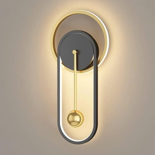TTDGYYXW Wandlampen, Wandlampen, geometrische Waschung, Wandleuchte, Innendekoration, Wandleuchte, Uhr, Wandleuchte, Eisen + Aluminium + Silikon, Beleuchtungskörper für Wohnzimmer, Schlafzimmer,