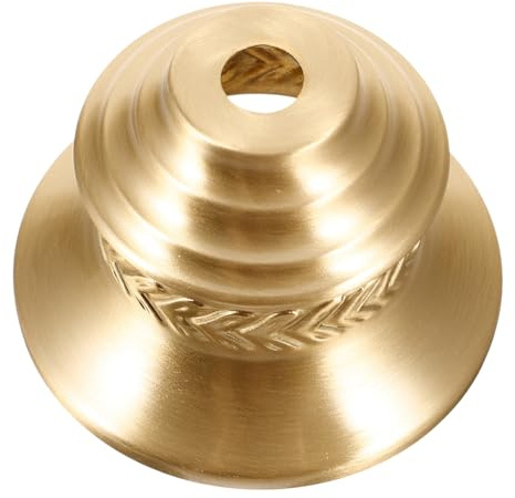 Lurrose Embout de Lampe E27 en Métal pour Abat-Jour Semi-Fermé, Douille Décorative en Laiton pour Lampe Pied Vintage, Accessoire pour Lampadaire Salon et Éclairage Intérieur