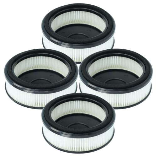vhbw 4x Staubsaugerfilter kompatibel mit Nilfisk VU200 | S1 Staubsauger - HEPA-Filter Schwarz