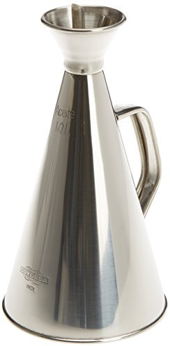 CUYDESA Huilier de Cuisine Anti-Goutte en Acier Inoxydable 1/2 Litre