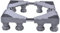 SMONTER Base réglable et mobile multifonctionnelle avec roulettes pour sèche-linge, machine à laver et réfrigérateur, 8 pieds, gris